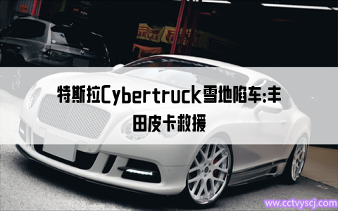 特斯拉Cybertruck雪地陷车：丰田皮卡救援