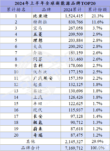 今年全球新能源季军会是谁，宝马还是理想？ | 一句话点评